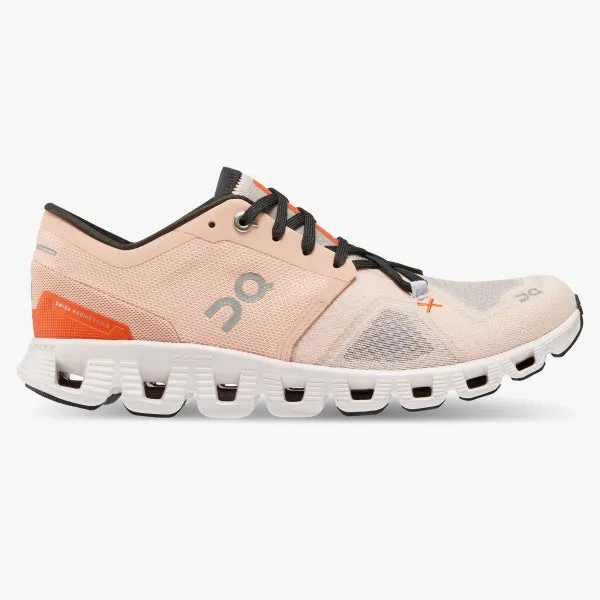 On Women's Cloud X 3 Rose Sand