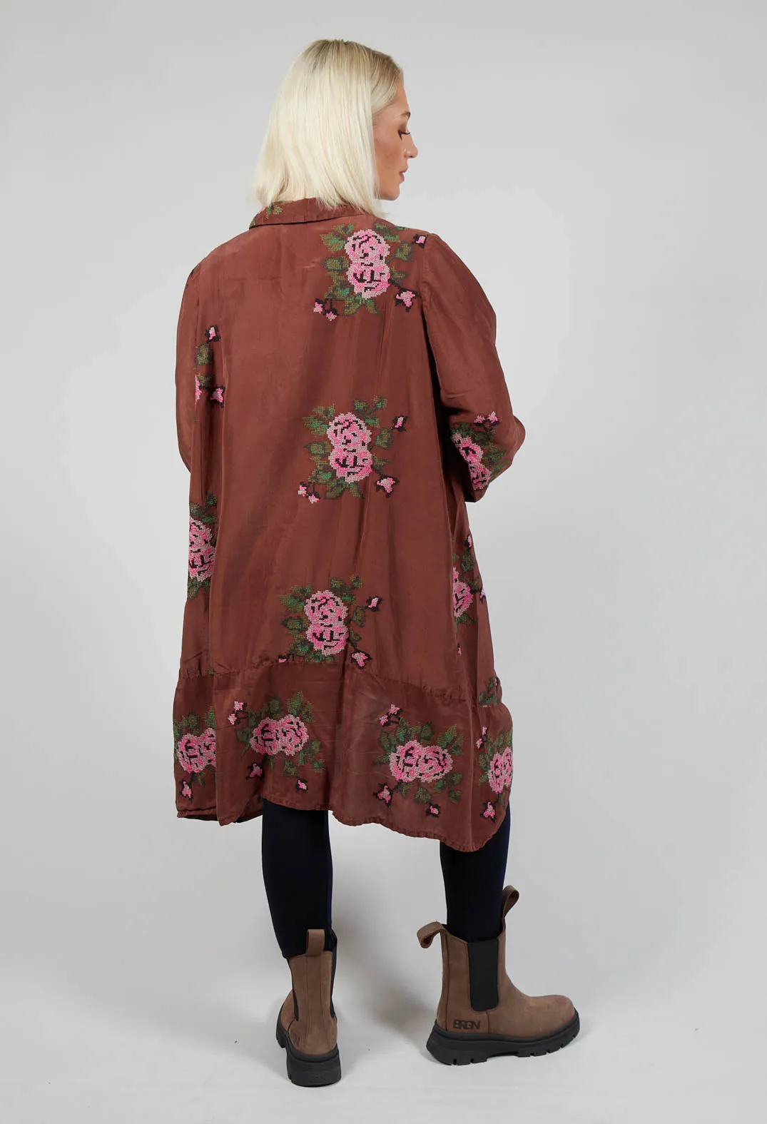 Origihell Shirt Dress in Mudcloth