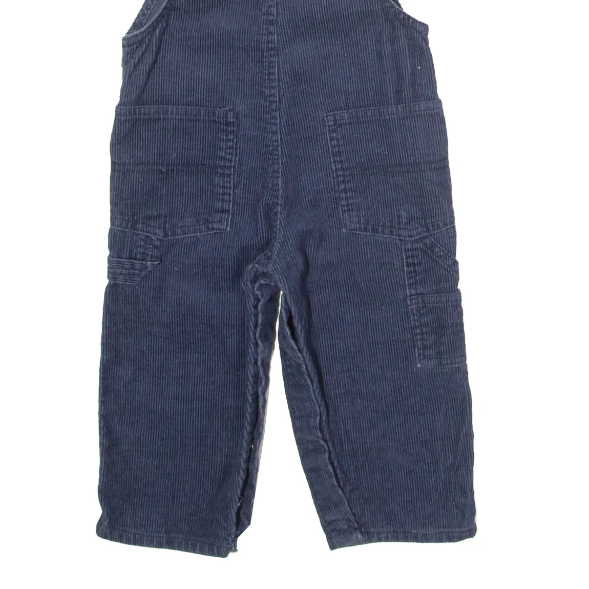 OSH KOSH B'GOSH Bear Embroidery Boys Dungarees Blue Corduroy ONE SIZE W21 L10