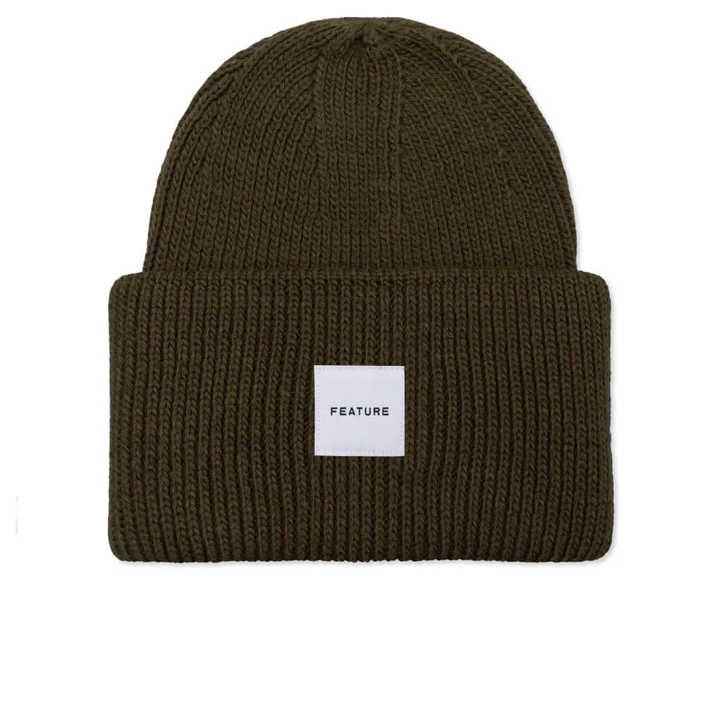 Oversized Beanie - Drab