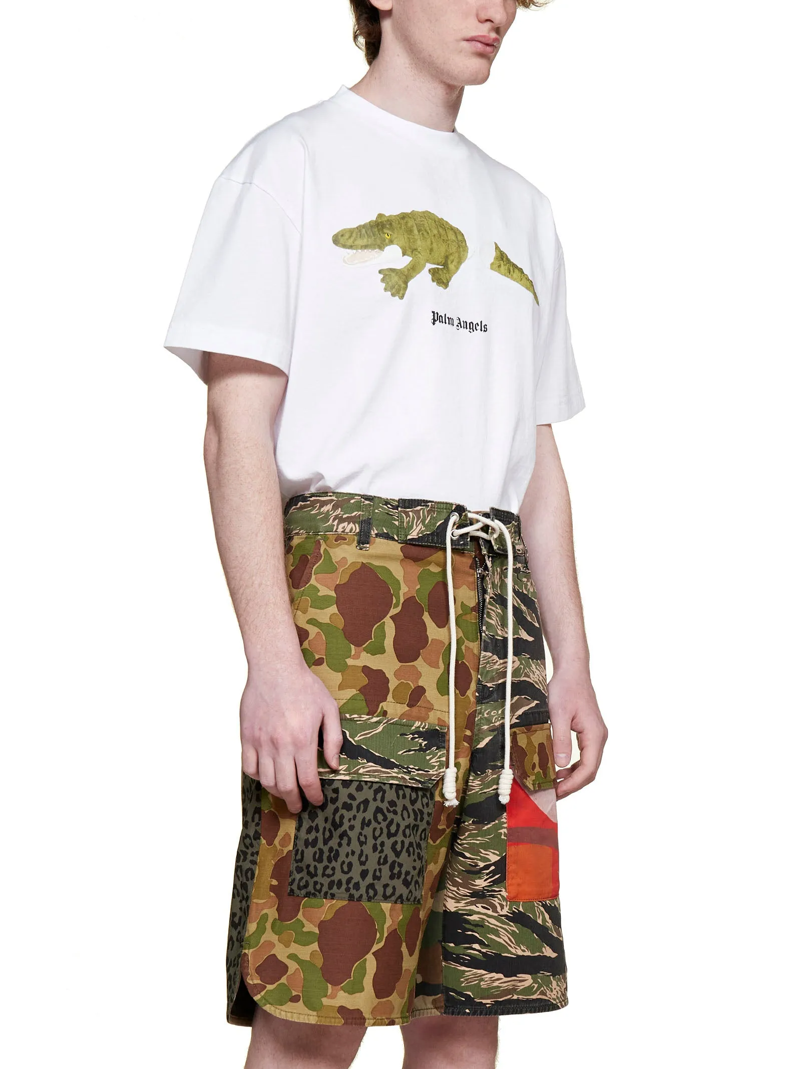 Palm Angels Printed Drawstring Shorts