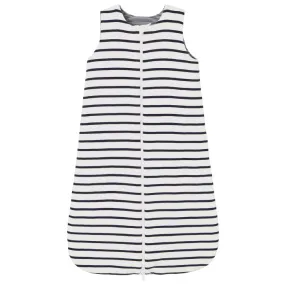 Petit Bateau Baby Reversible Sleepsac Navy Blue Stripes