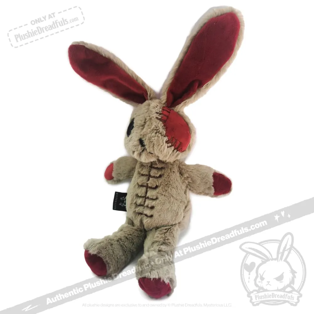 Plushie Dreadfuls -  Distressed White Rabbit - Plush Stuffed Animal