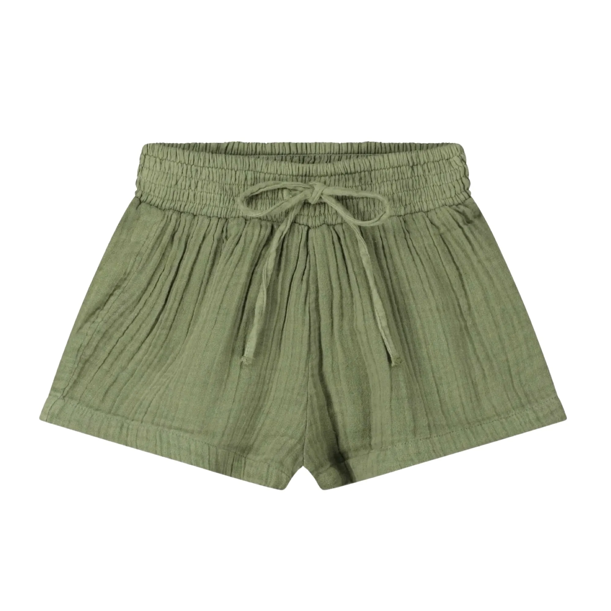 Poppet & Fox Gauze Woodstock Shorts - Distressed Olive