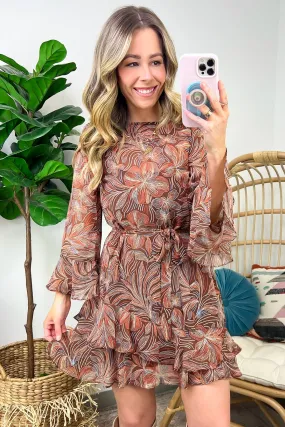 Posh Cutie Retro Floral Flare Dress - FINAL SALE