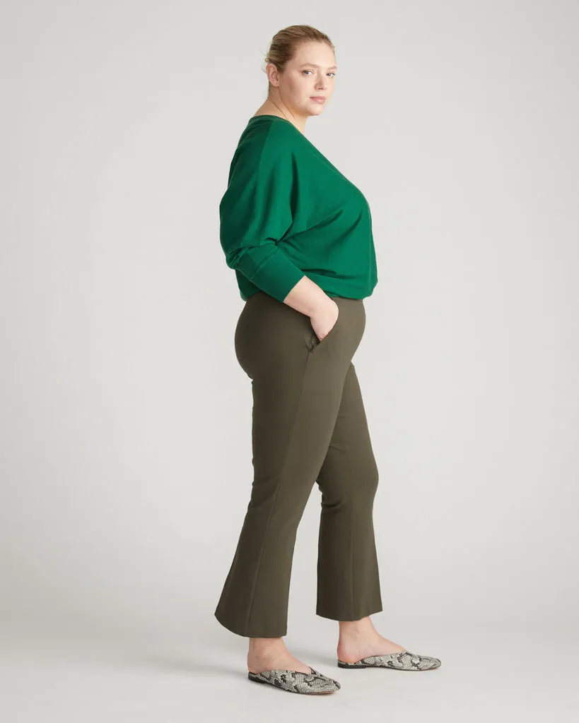 Prestige Ponte Flared Pants - Nori