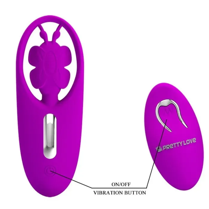 PRETTY LOVE REMOTE CONTROL PANTY VIBRATOR - DANCING BUTTERFLY