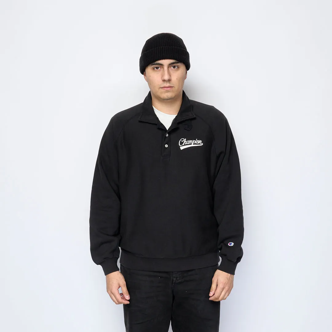 Process x Milk - Champion Reverse Weave Sweatshirt Polo (Black)