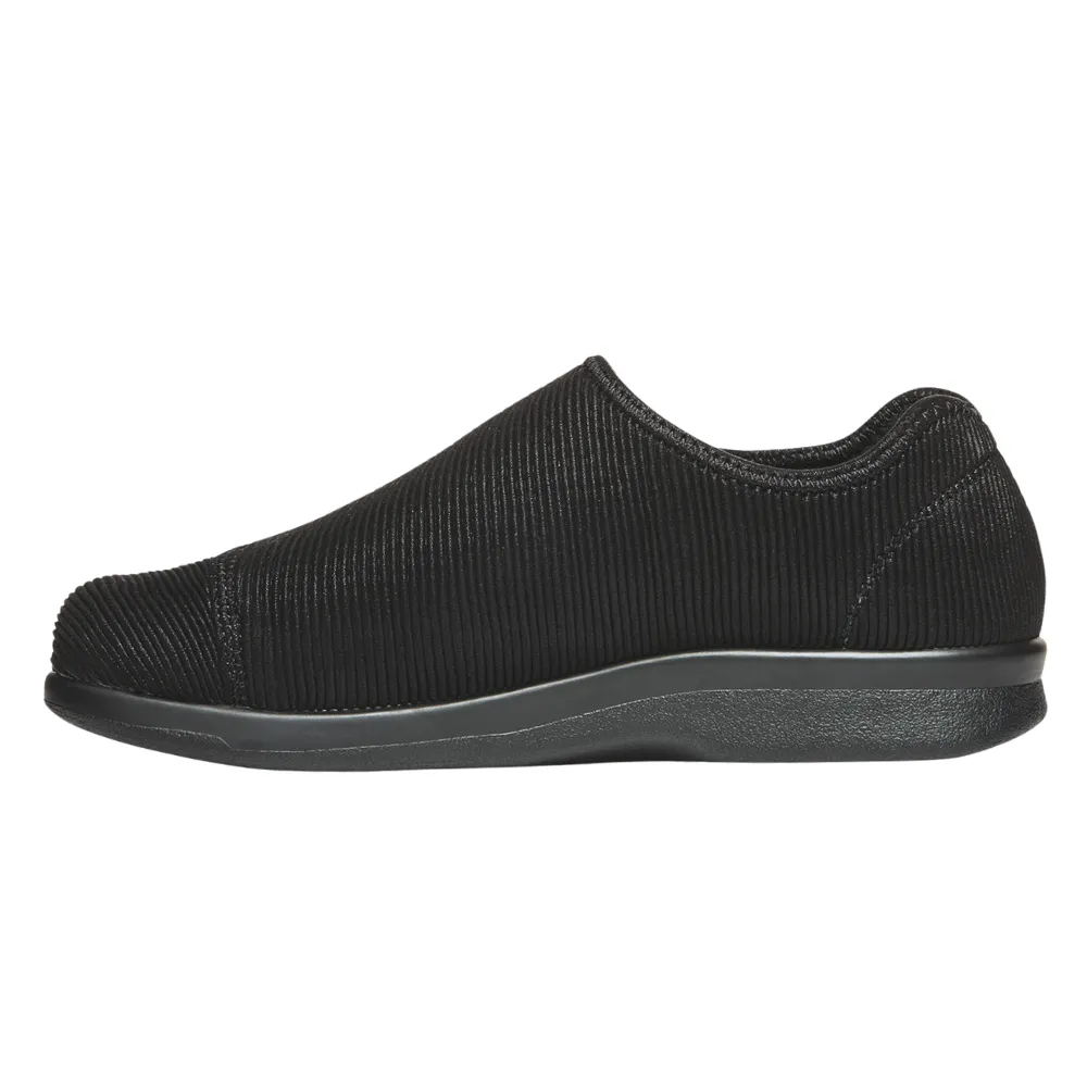 Propet Cush N Foot Black Corduroy Slipper (Men's)