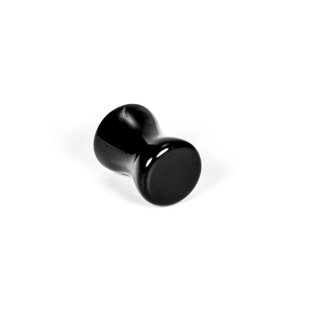 PUNKTURED | BLACK OBSIDIAN DOUBLE FLARED STONE PLUG