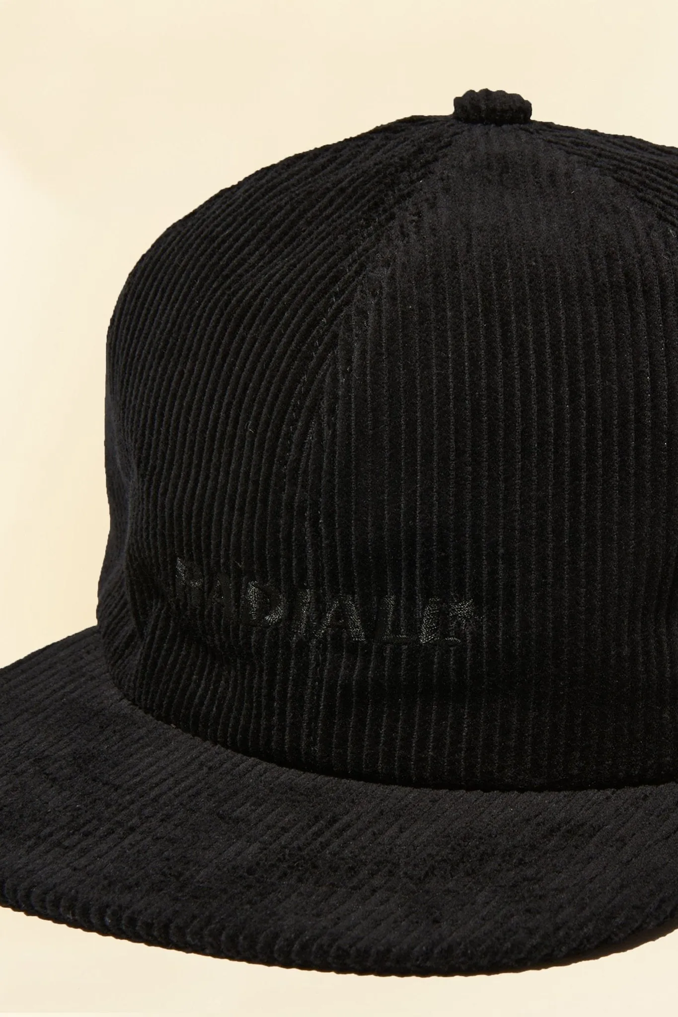 Radiall Motown Corduroy Baseball Cap - Black