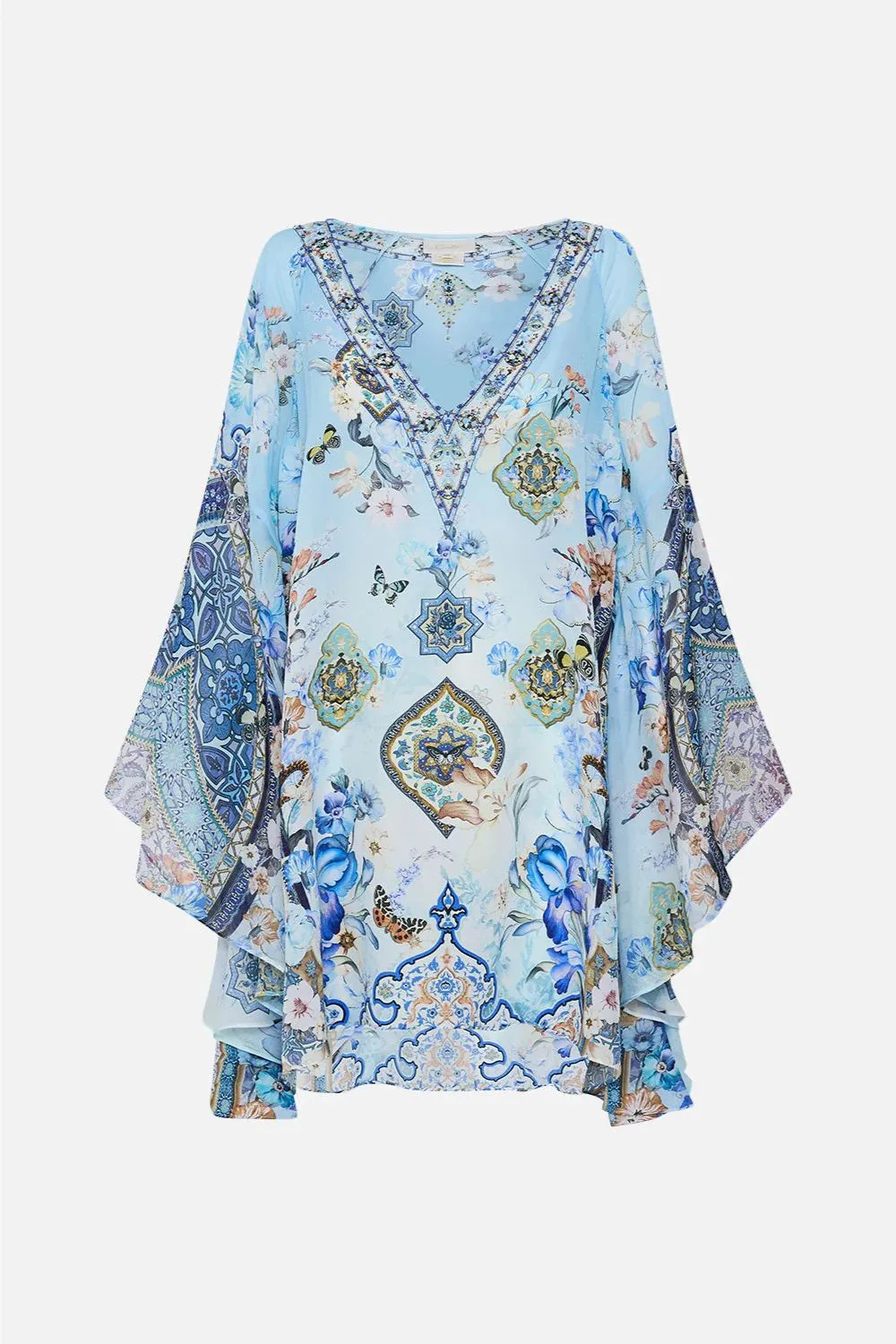 Raglan Sleeve Flared Kaftan in Al Manial Palace Memoirs