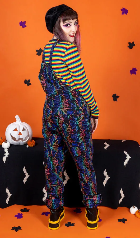 Rainbow Spider Dungarees