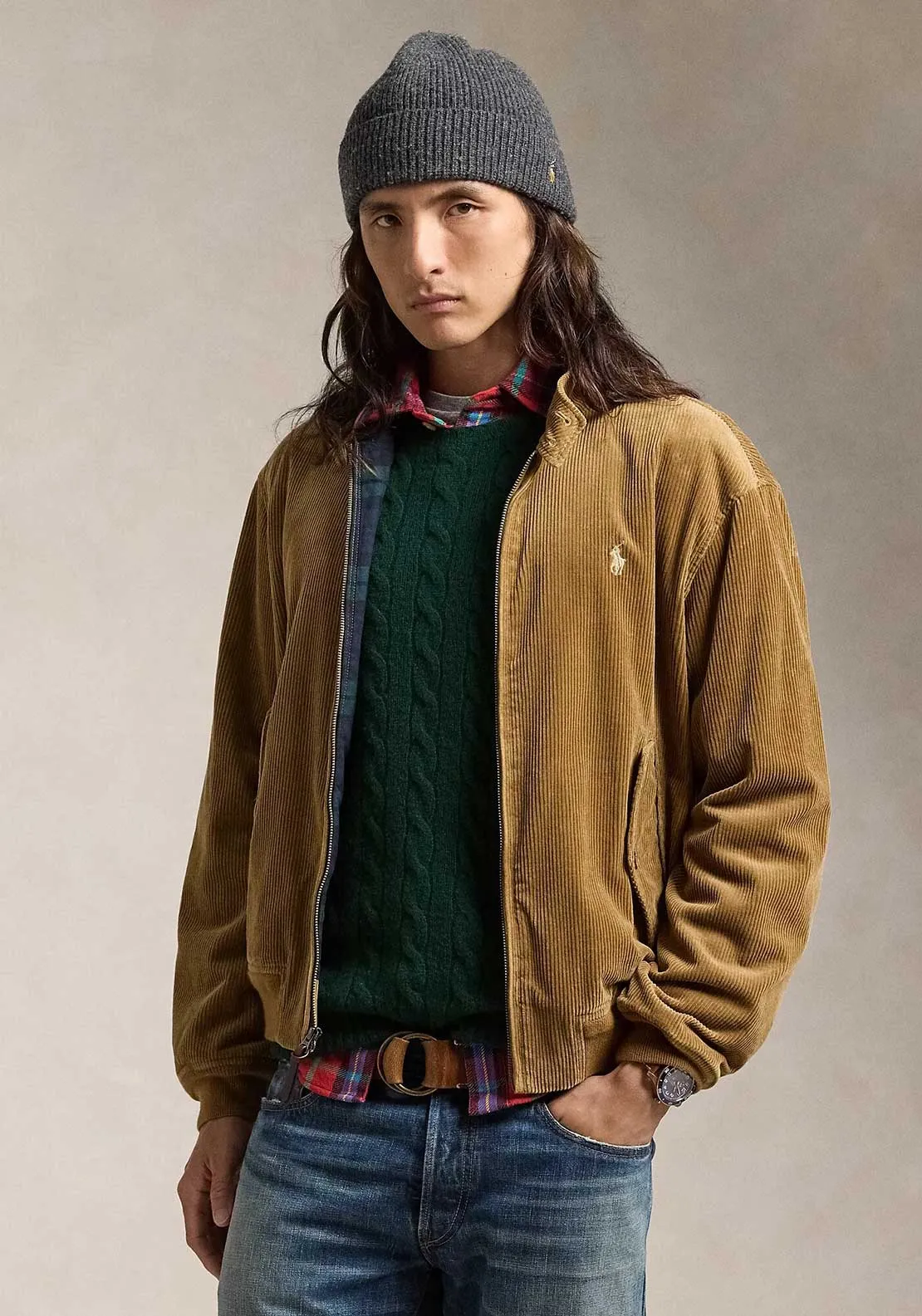 Ralph Lauren Corduroy Bomber, Tan