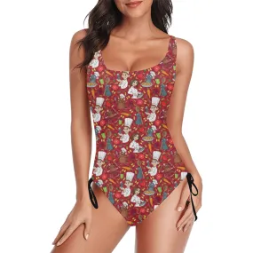 Ratatouille Drawstring Side Women's One-Piece Swimsuit