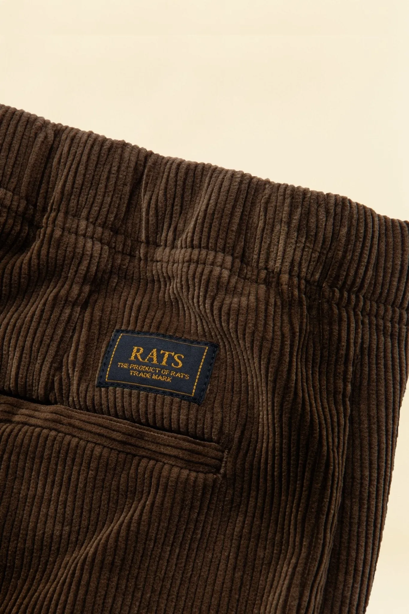 Rats Corduroy Easy Pant - Brown