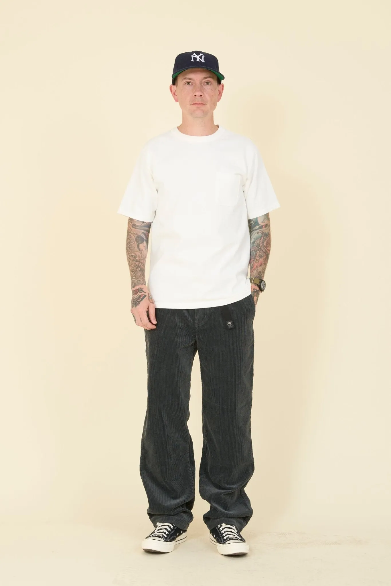 Rats Corduroy Easy Pant - Charcoal