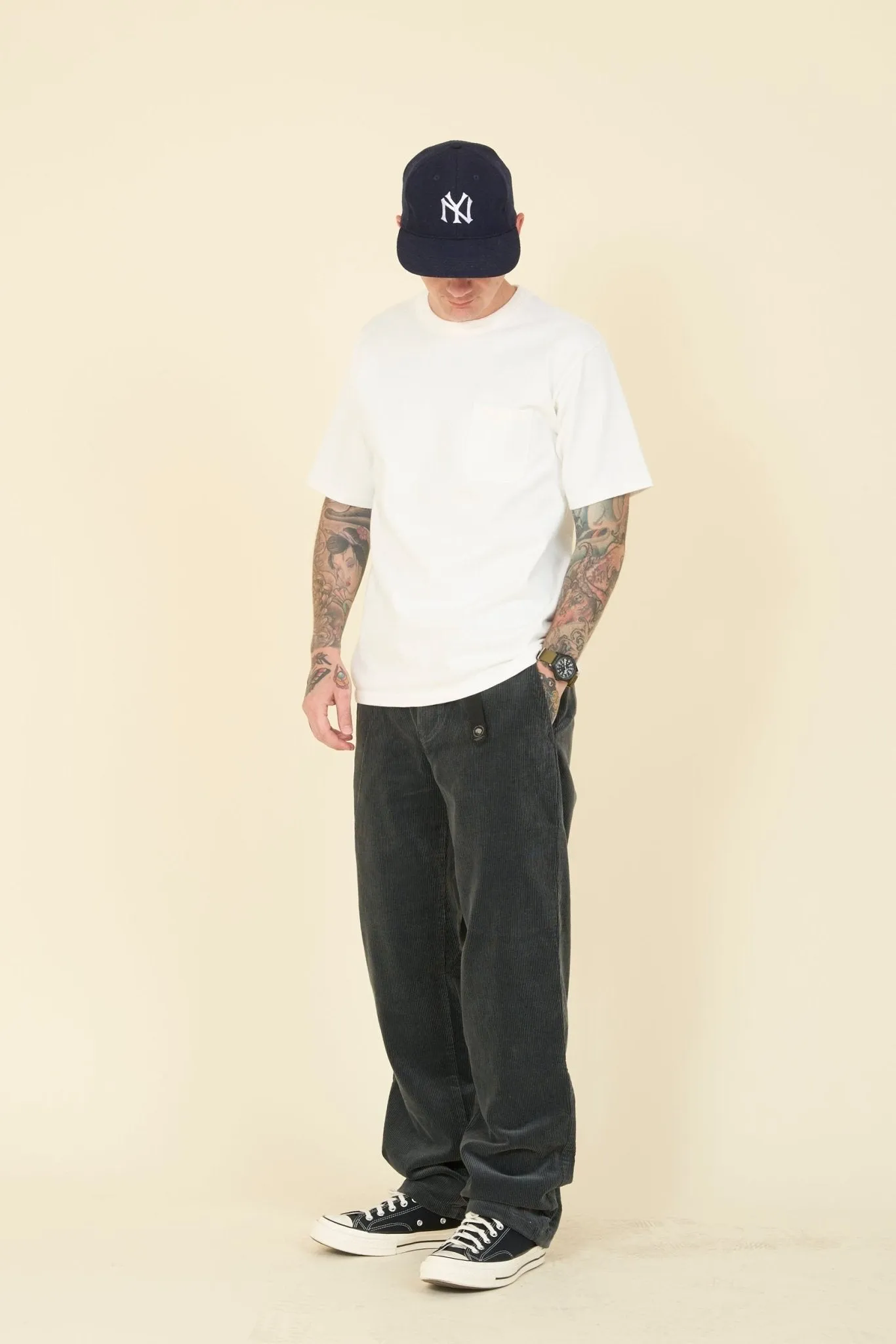 Rats Corduroy Easy Pant - Charcoal