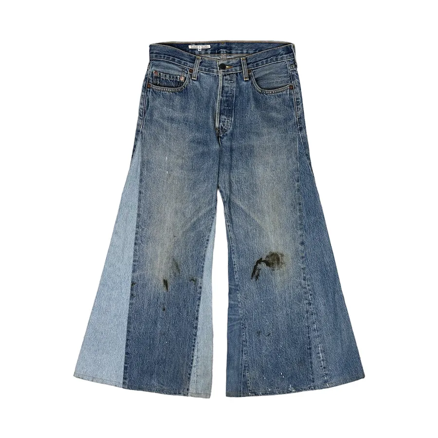 REBUILD BY NEEDLES LIGHT WASH FLARED DENIM