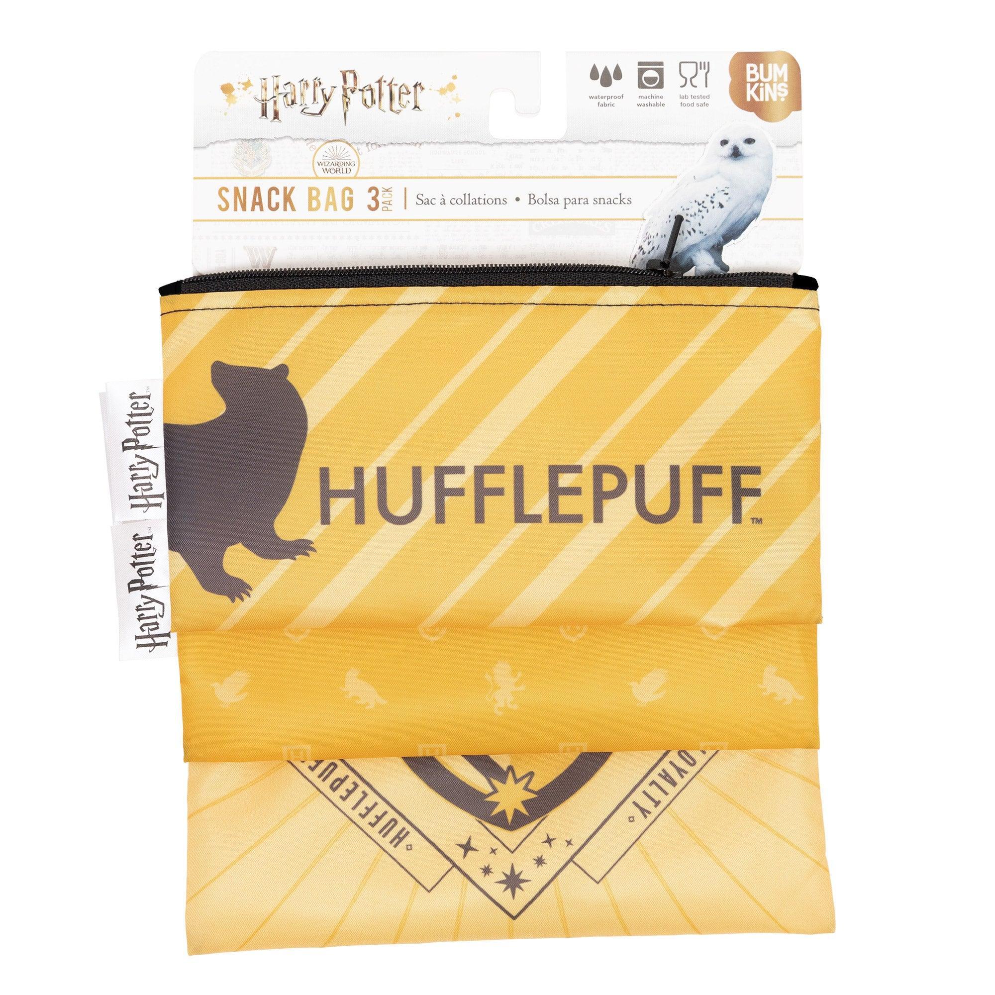 Reusable Snack Bag, 3-Pack: Hufflepuff