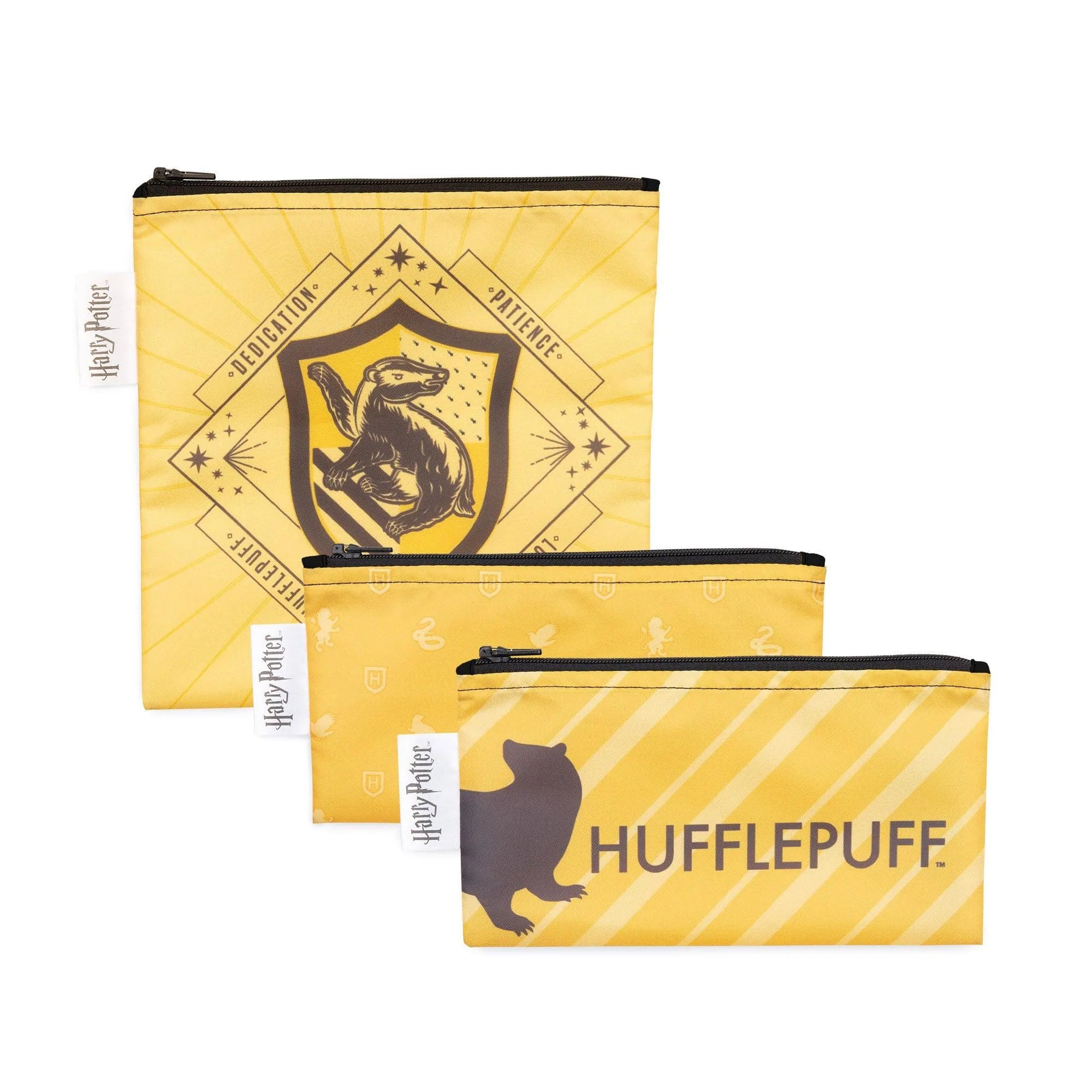 Reusable Snack Bag, 3-Pack: Hufflepuff