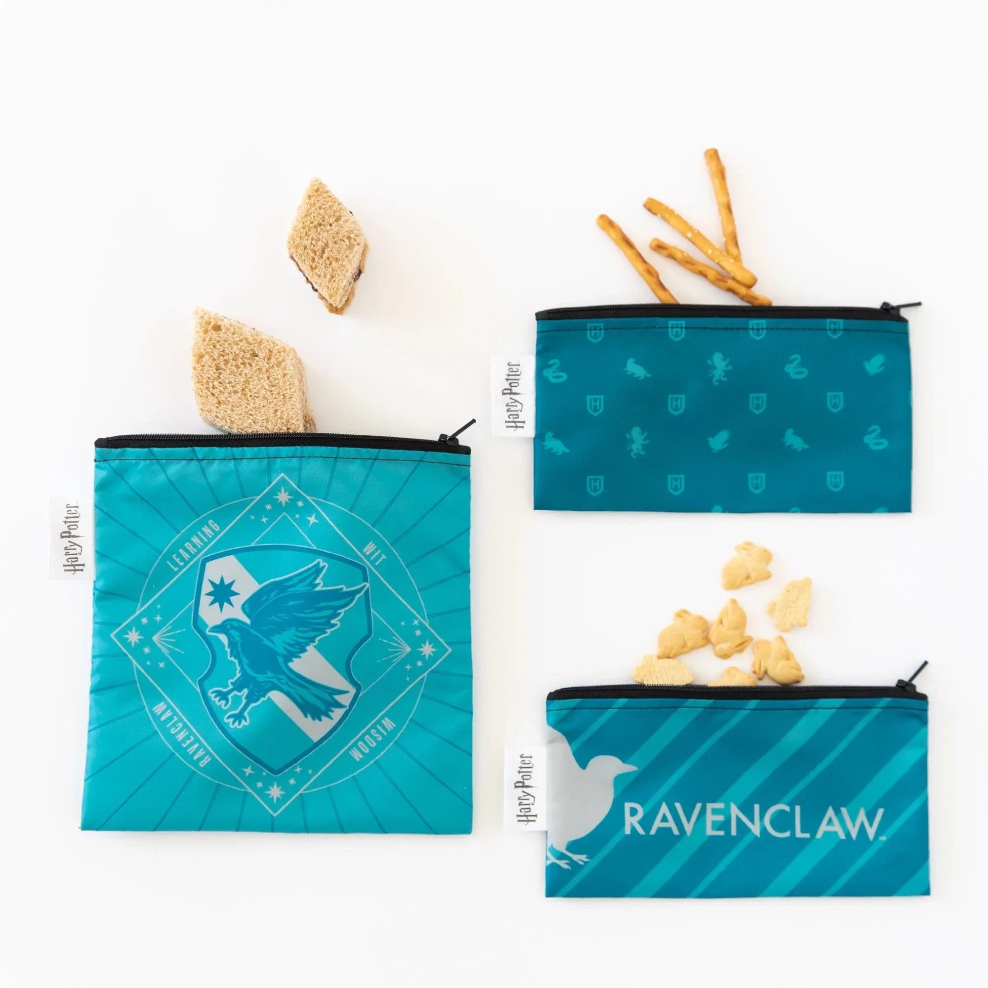 Reusable Snack Bag, 3-Pack: Ravenclaw