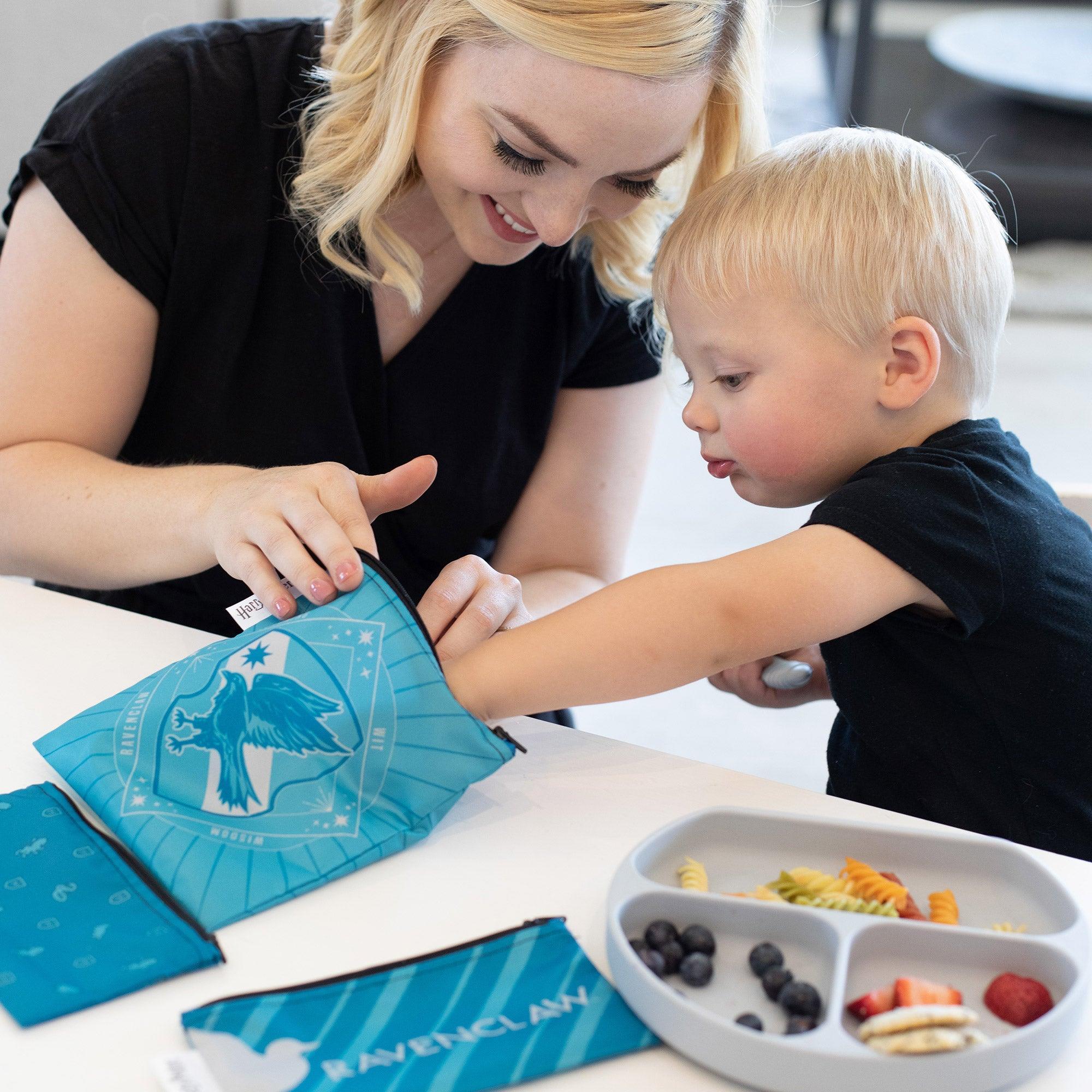 Reusable Snack Bag, 3-Pack: Ravenclaw