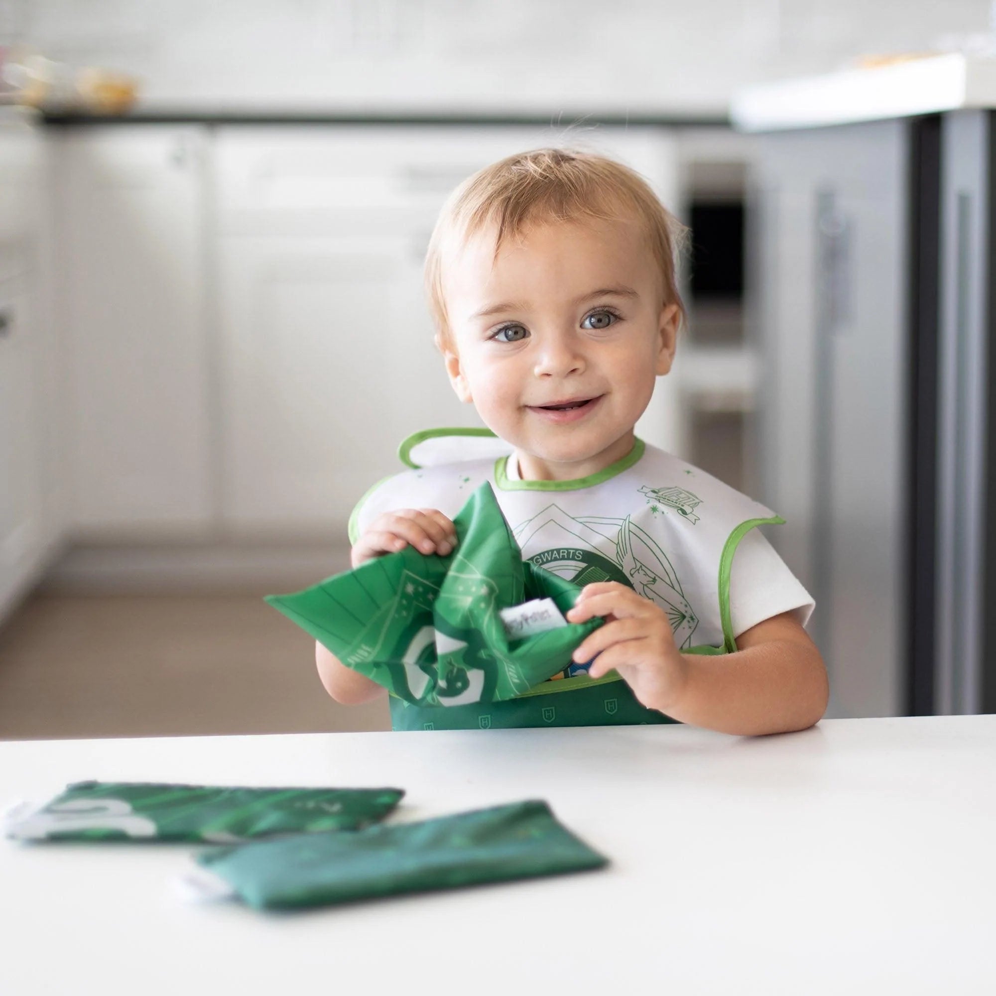 Reusable Snack Bag, 3-Pack: Slytherin