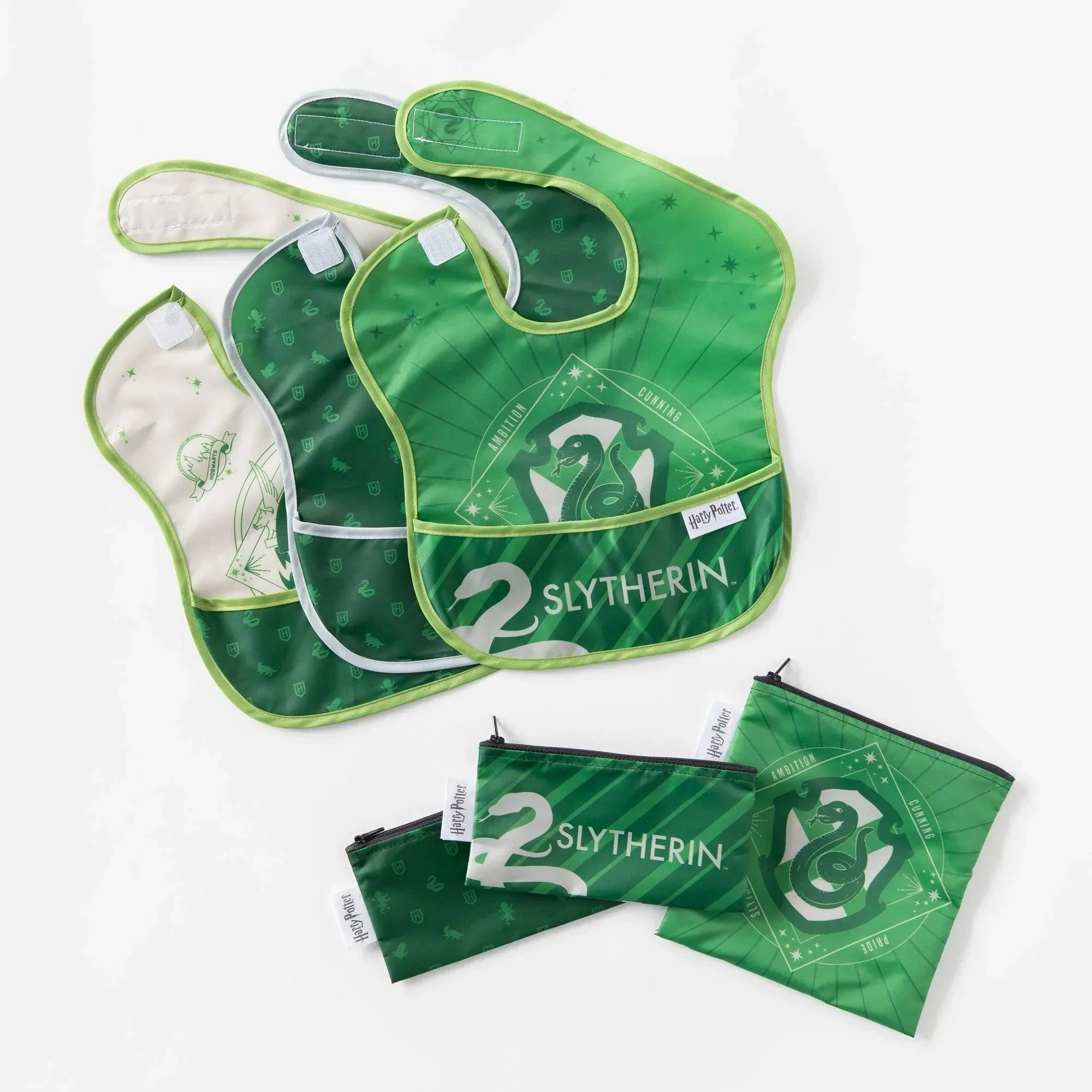 Reusable Snack Bag, 3-Pack: Slytherin