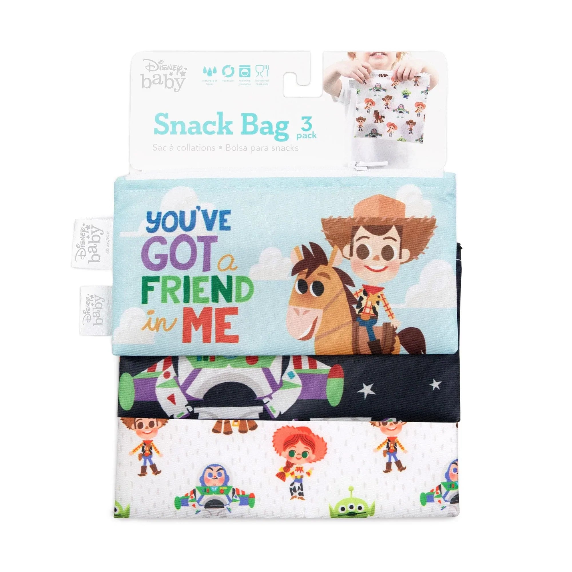 Reusable Snack Bag, 3-Pack: Toy Story