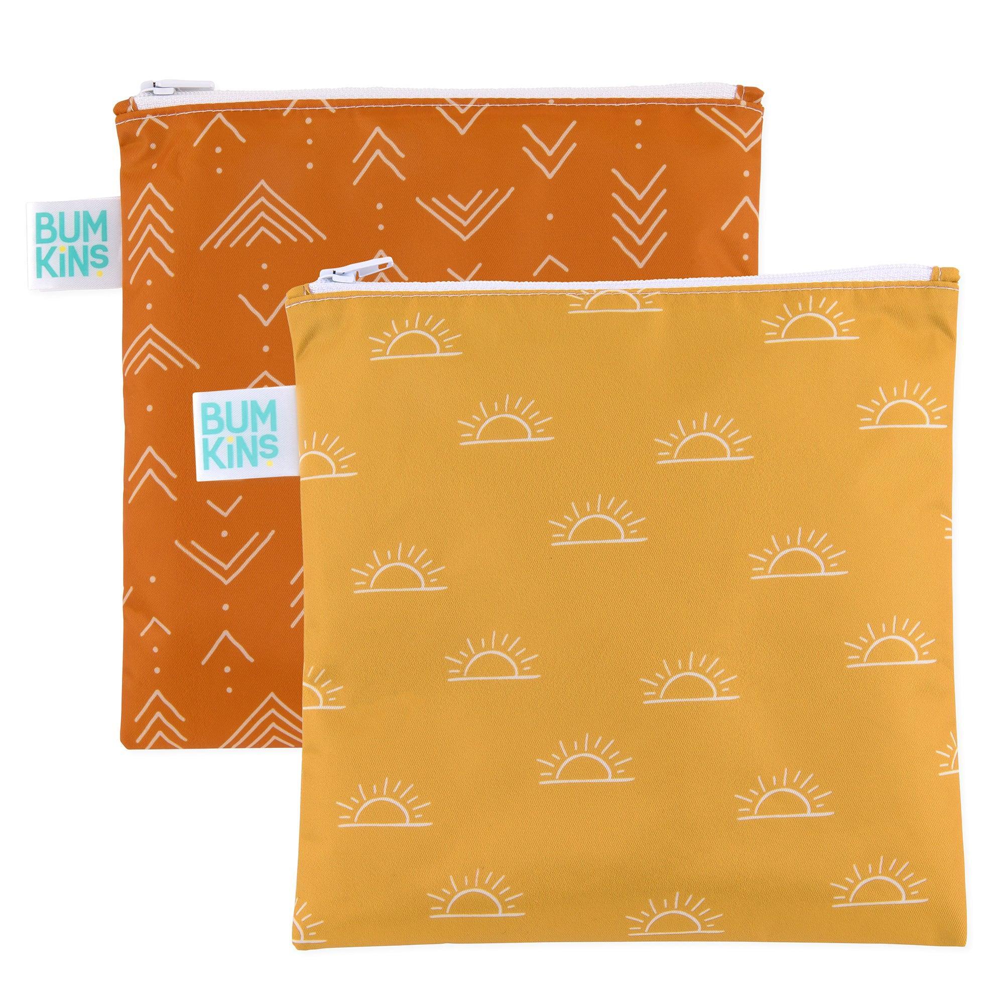 Reusable Snack Bag, Large 2-Pack: Sunshine and Grounded