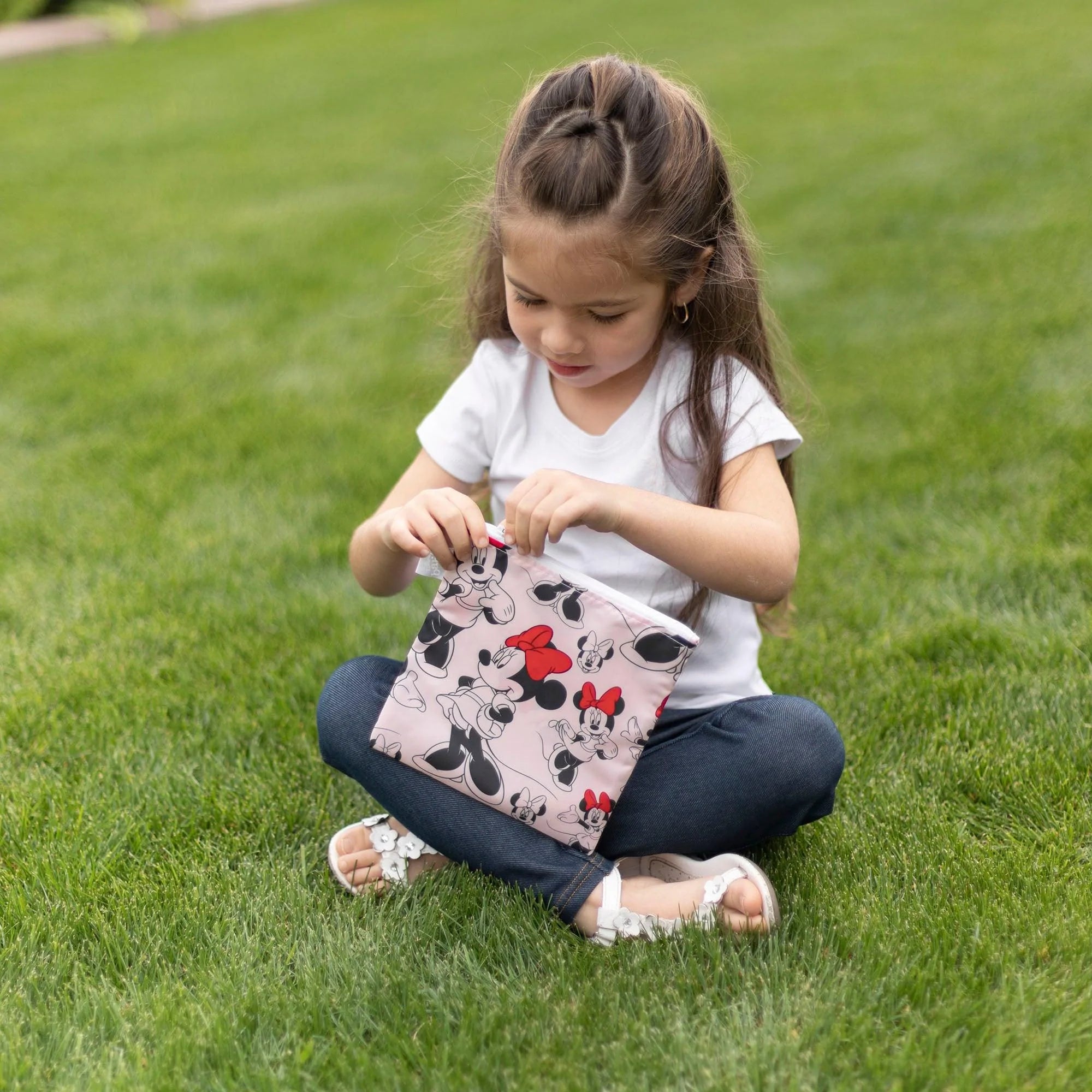 Reusable Snack Bag, Large: Minnie Mouse