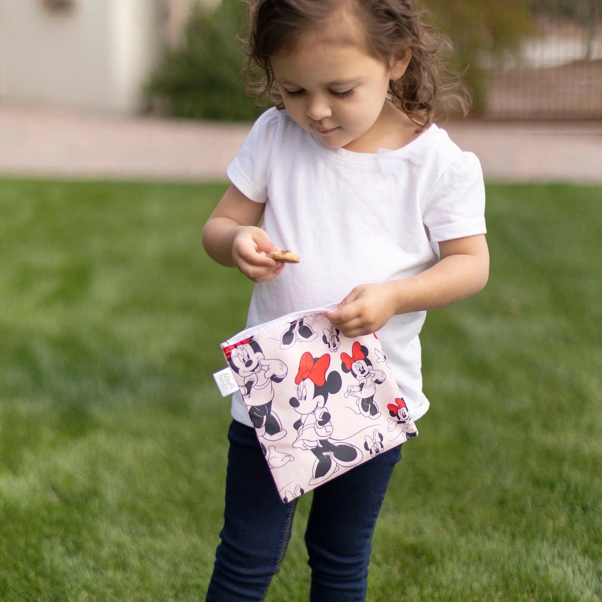 Reusable Snack Bag, Large: Minnie Mouse