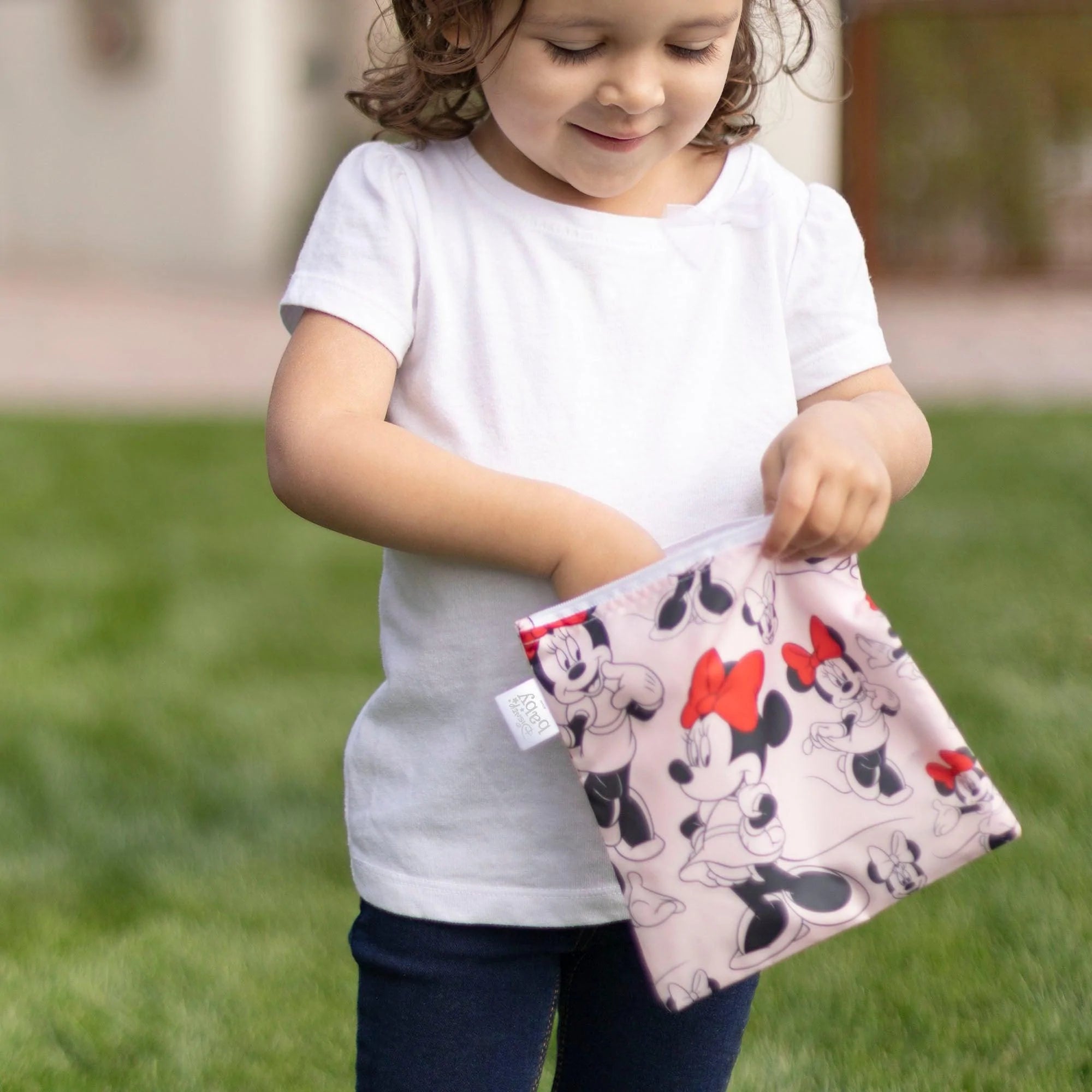 Reusable Snack Bag, Large: Minnie Mouse