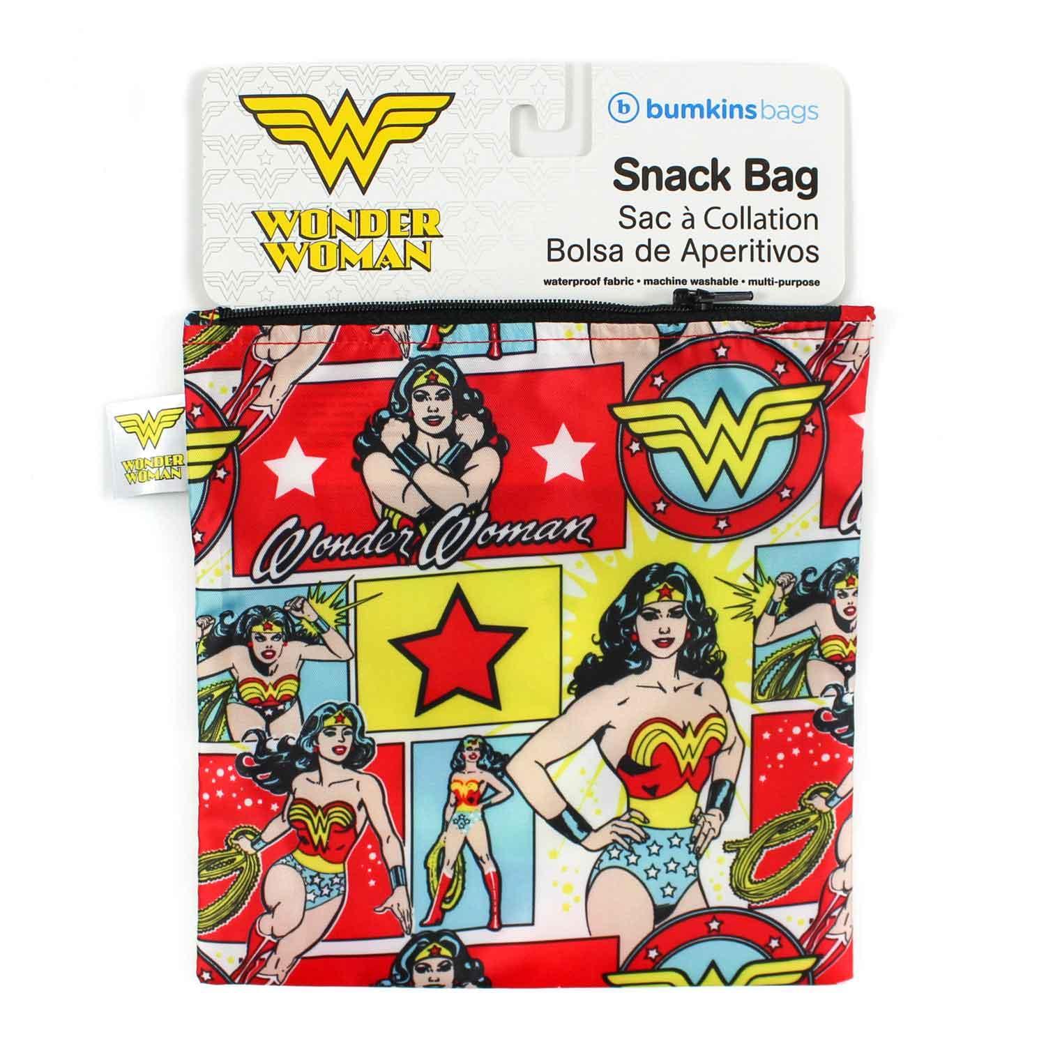 Reusable Snack Bag, Large: Wonder Woman