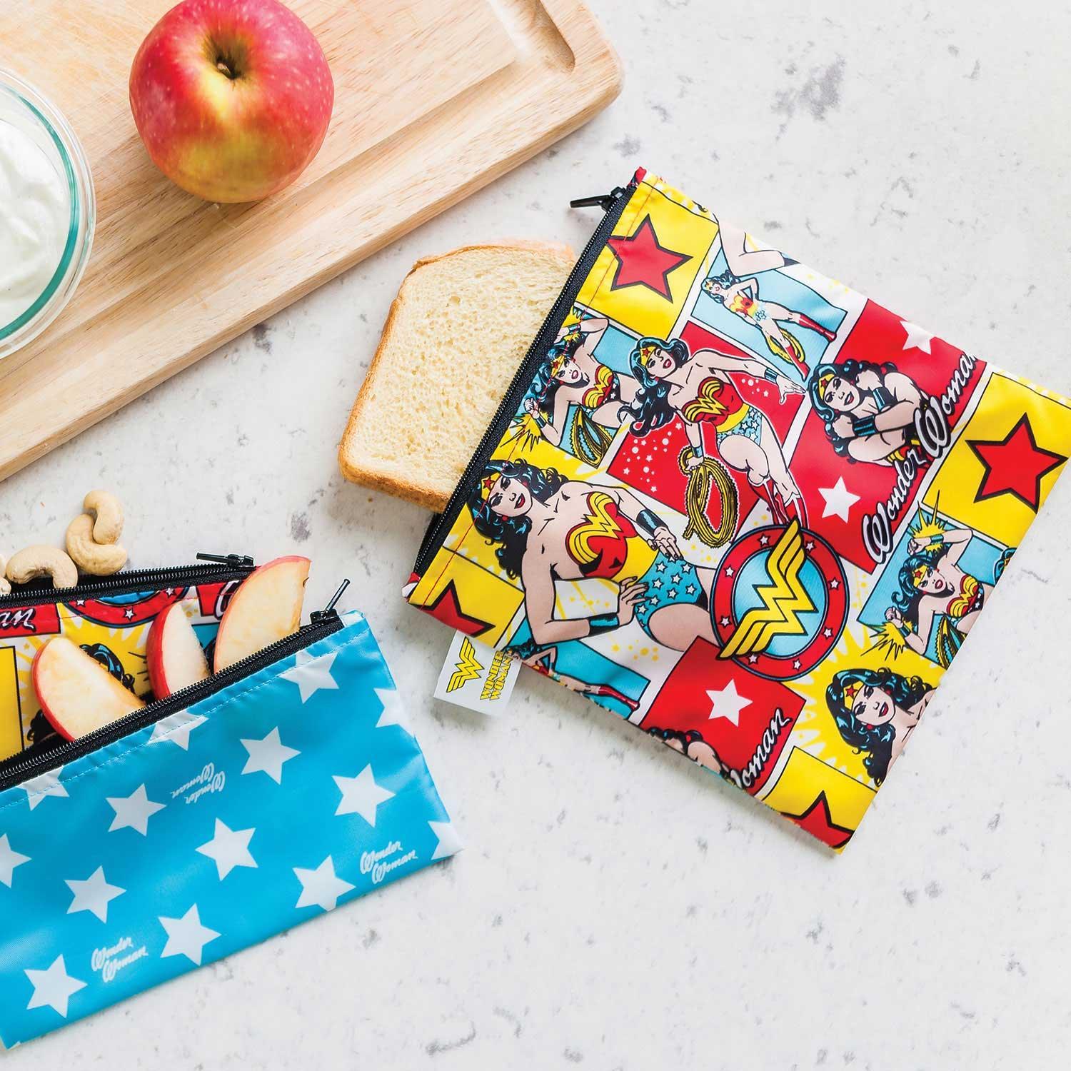 Reusable Snack Bag, Large: Wonder Woman