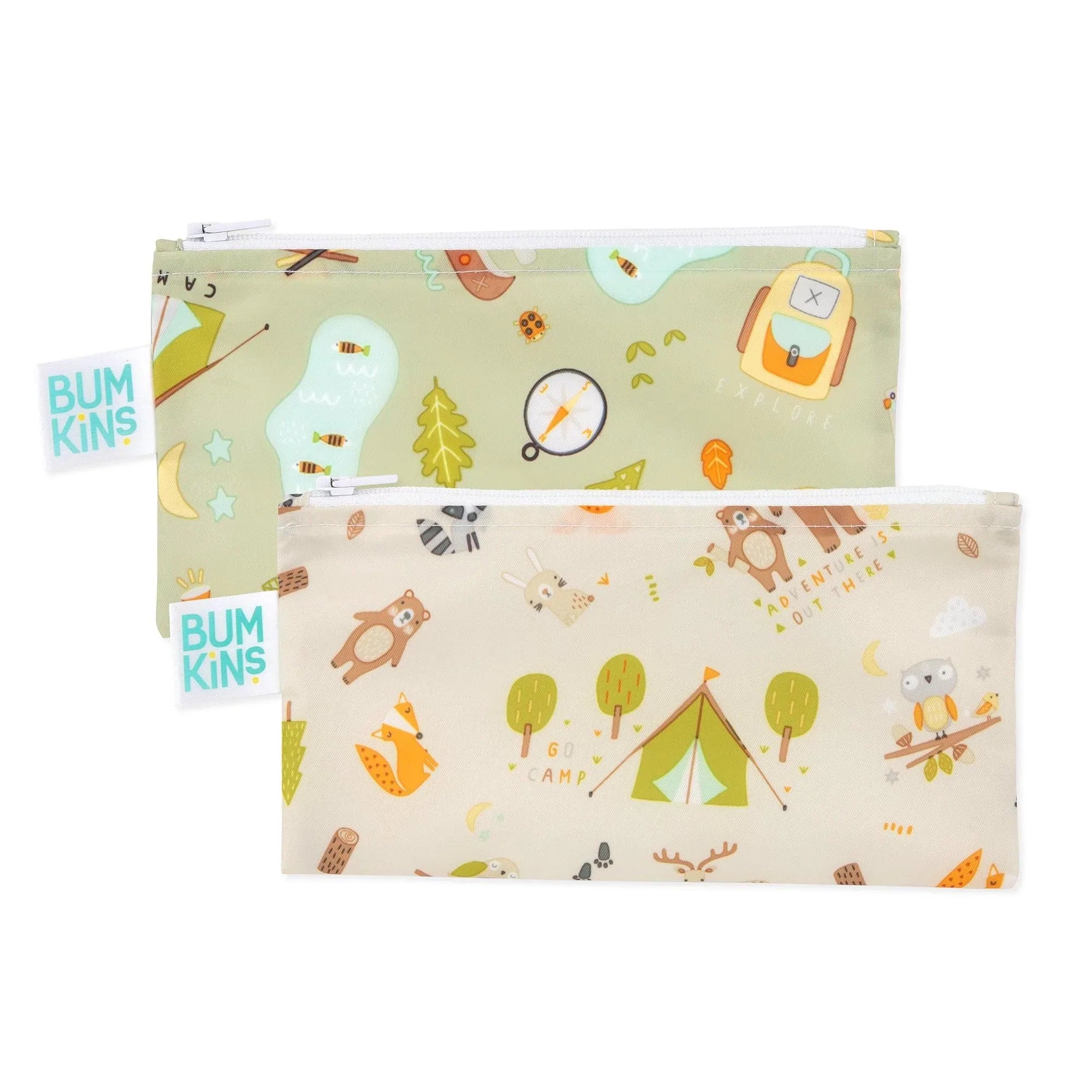 Reusable Snack Bag, Small 2-Pack: Camp Friends & Camp Gear