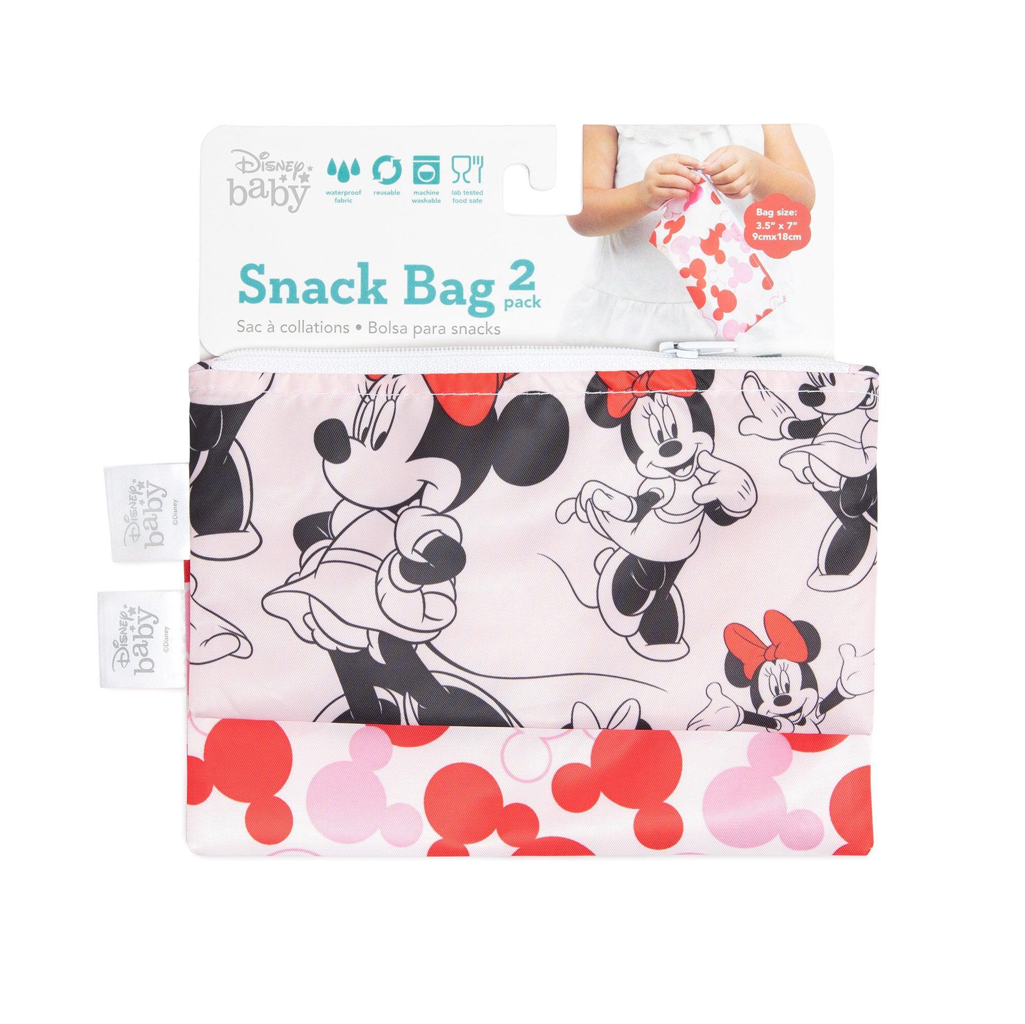 Reusable Snack Bag, Small 2-Pack: Minnie Mouse