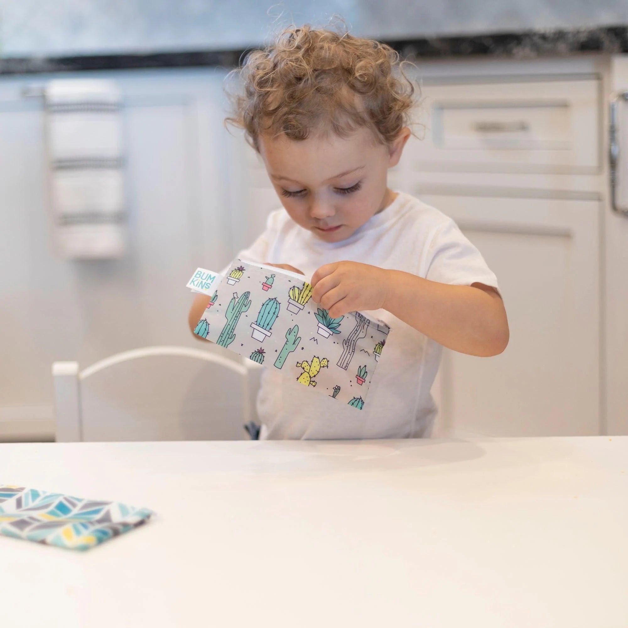 Reusable Snack Bag, Small 2-Pack: Quill & Cacti