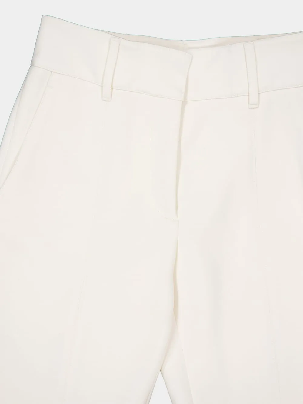 Rhein Silk-Wool Flared Pants