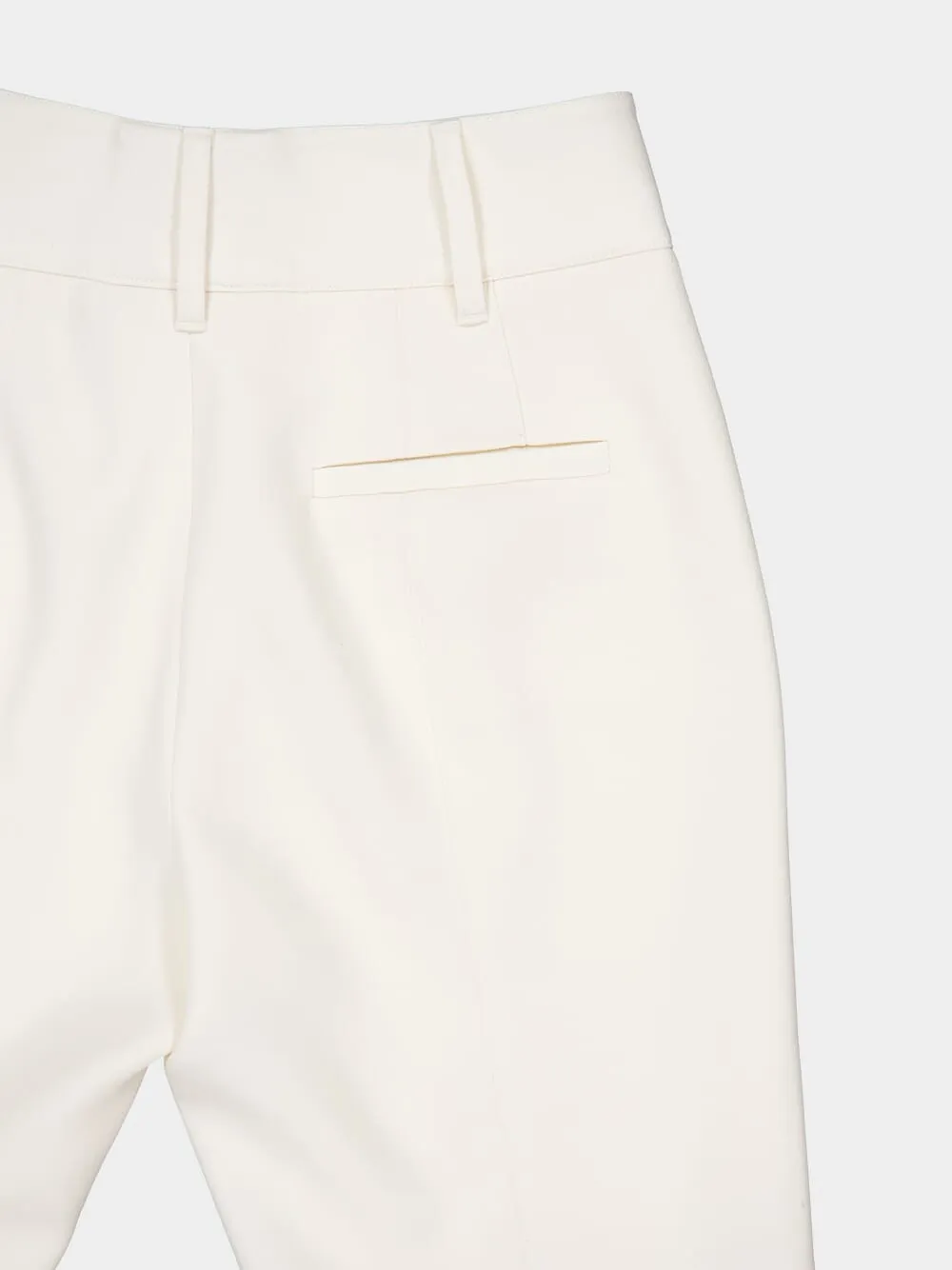 Rhein Silk-Wool Flared Pants