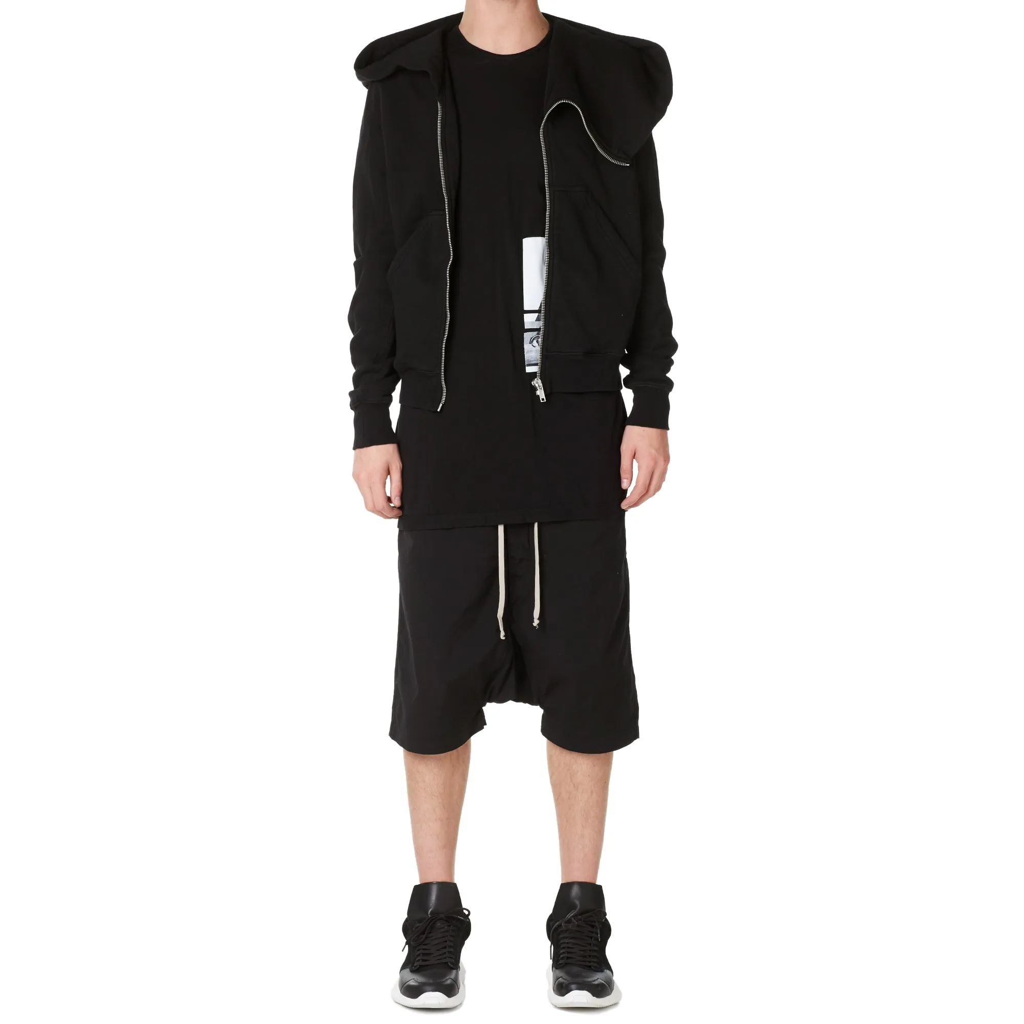 Rick Owens DRKSHDW Drawstring Boxer ShortBlack Twill