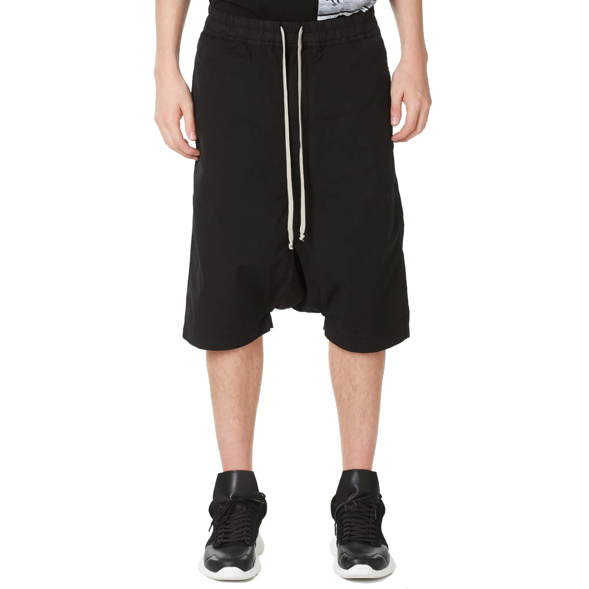 Rick Owens DRKSHDW Drawstring Boxer ShortBlack Twill