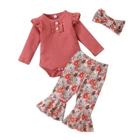 Rose Floral Flares Set