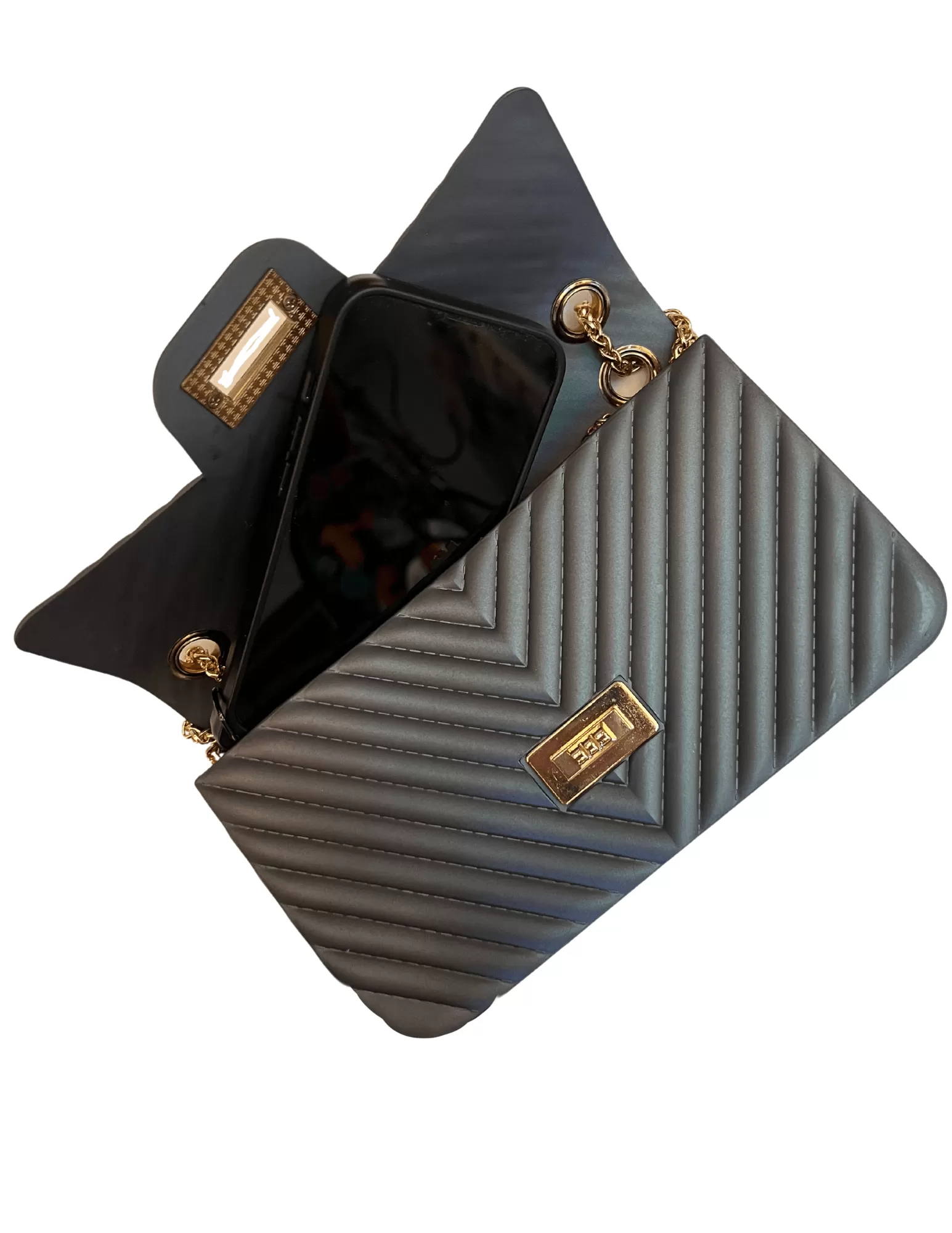 Rubber Chevron Handbags