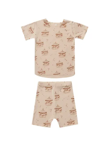 Rylee & Cru Modal Summer PJ Set - Shell