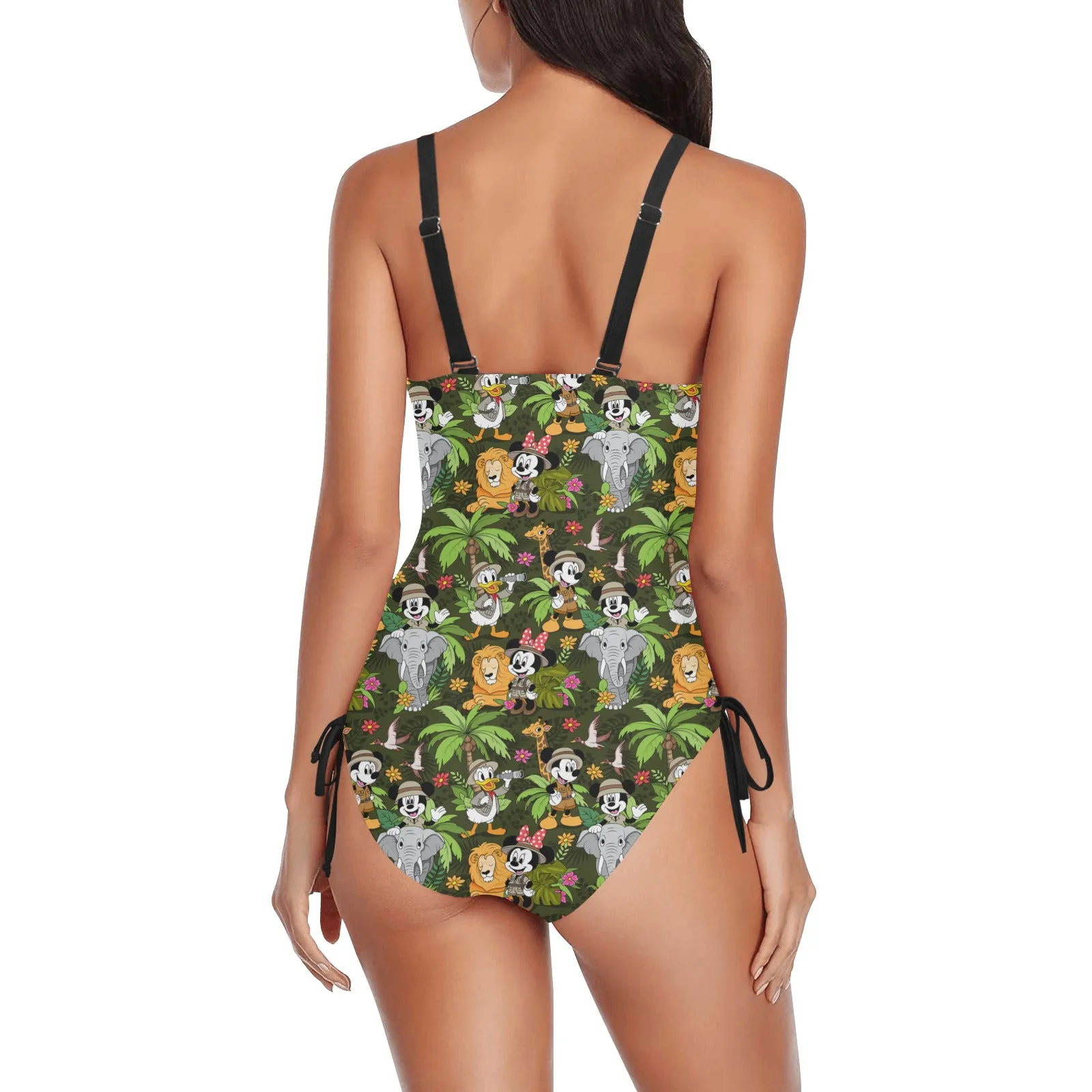 Safari Drawstring Side Women's One-Piece Swimsuit