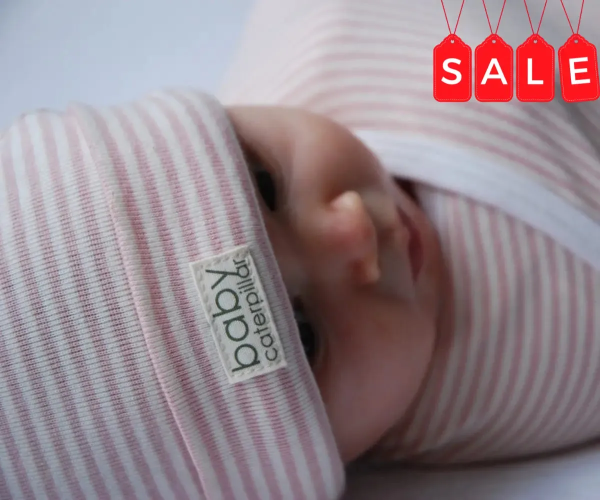 SALE | Pink Stripe Cotton Baby Beanie