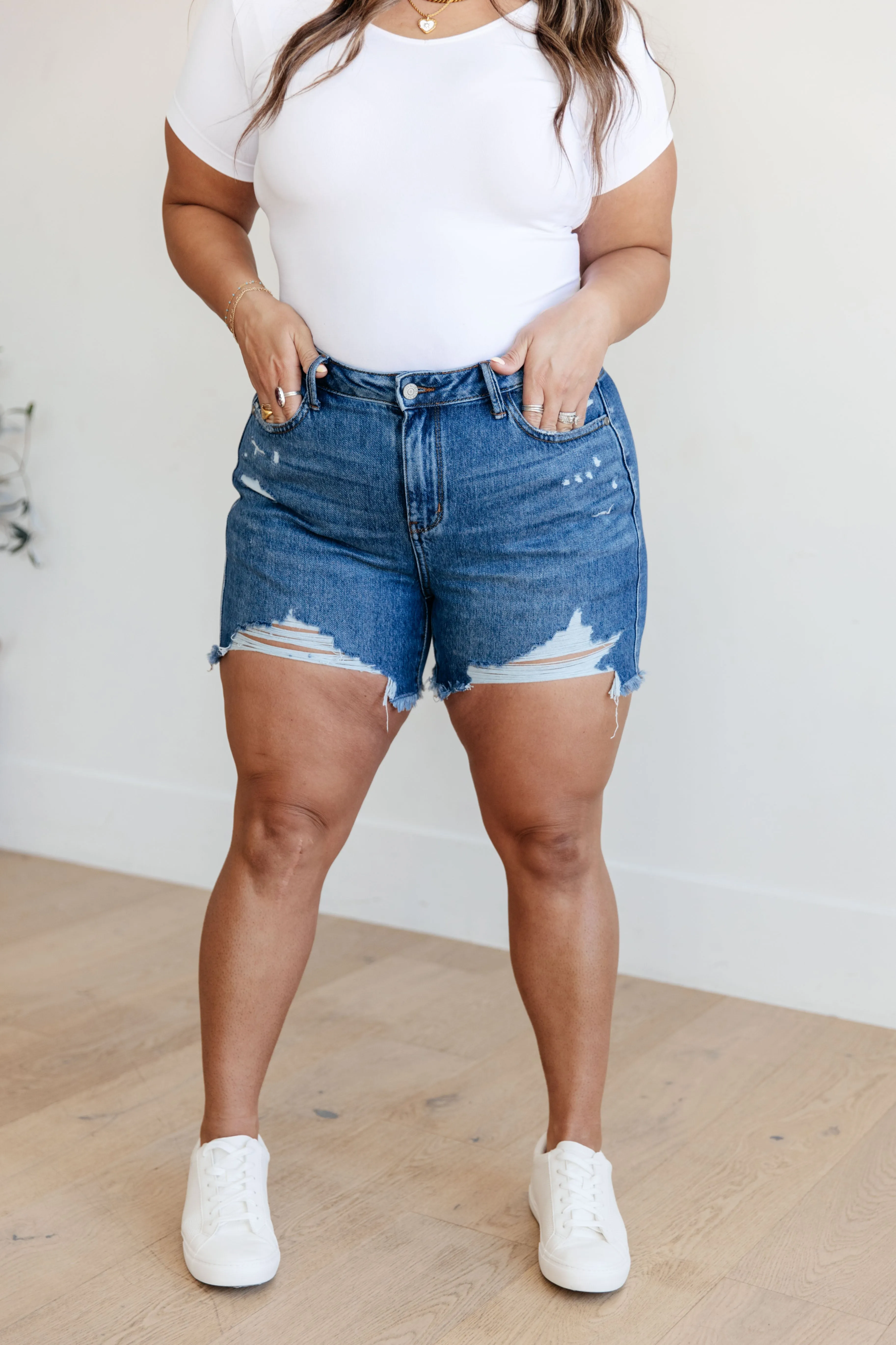 Samantha Distressed Cutoff Shorts