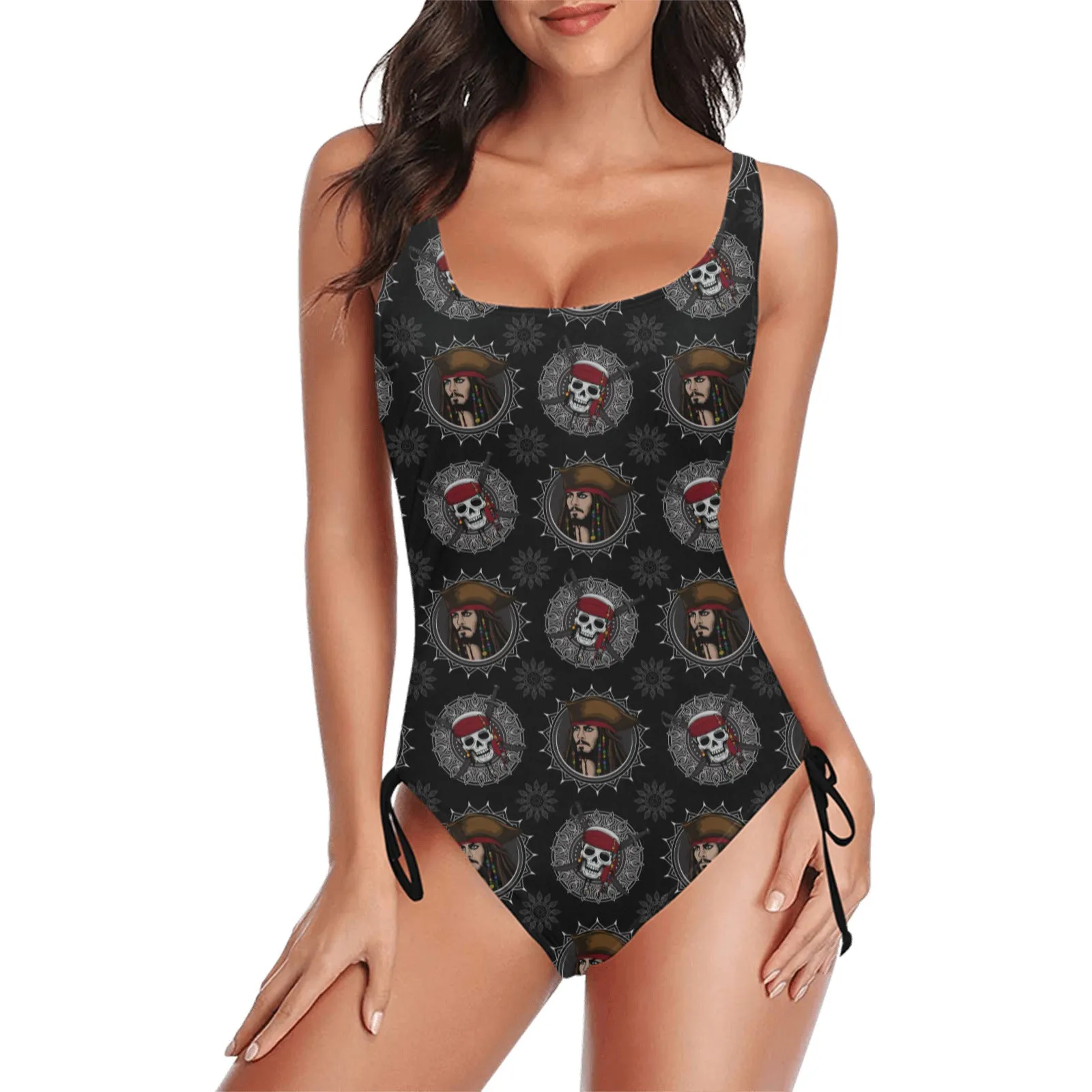 Savy Drawstring Side Women's One-Piece Swimsuit